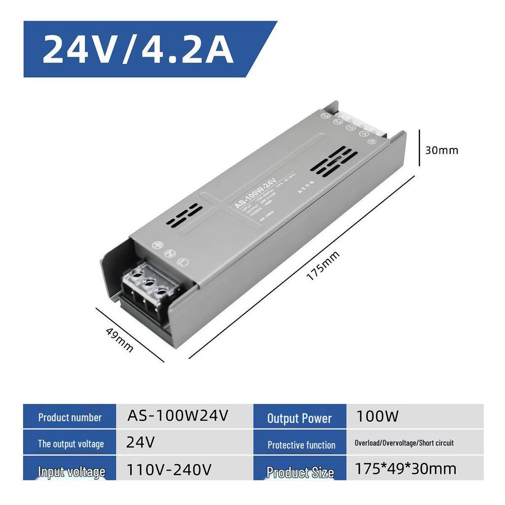 High-Power LED Transformer: No False Labeling, 12V/24V, 60-400W