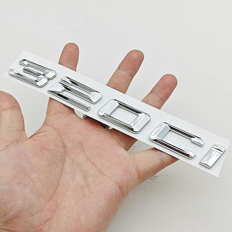 3D ABS Car Letters Logo 318Ci 320Ci 325Ci Rear Trunk Badge Sticker For BMW 318Ci 320Ci 325Ci  E46 Auto Tail Marking Accessories