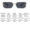 1pcs Men and Women Black Box Fashion Trend Borderless Y2K Summer Beach Driving Glasses  Women Glasses  Men Glasses