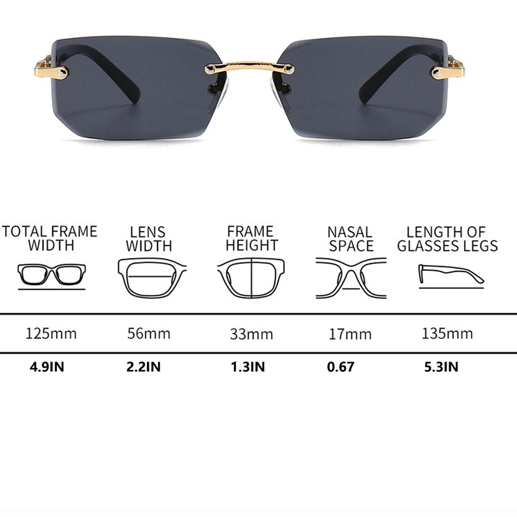 1pcs Men and Women Black Box Fashion Trend Borderless Y2K Summer Beach Driving Glasses Women Glasses Men Glasses