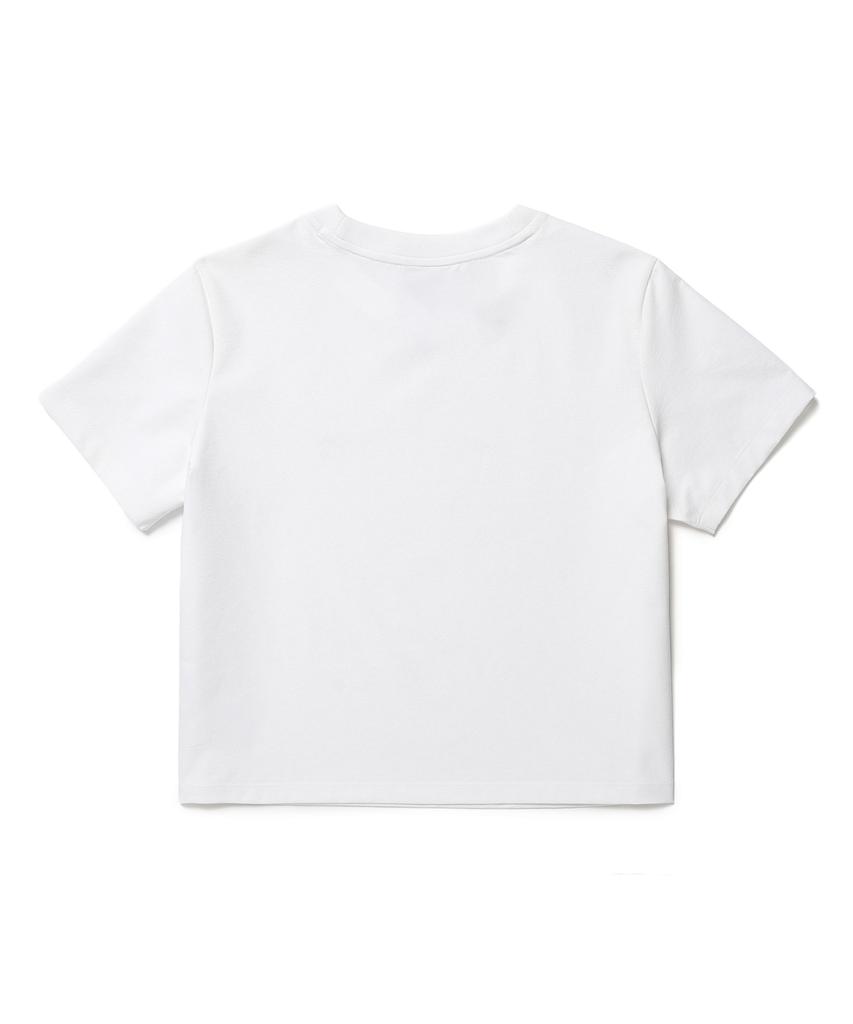 SNOWPEAK APPAREL Classic Women'S Round Neck Short Sleeve T-Shirt (S26Mwtts15) White