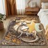 1PC Custom Name Dragon Autumn forest Theme Floor Mat Ideal for Living Room, Game Rooms, Office, Bedroom Floor Mat Playful Design