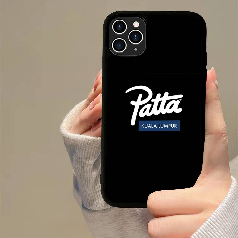 Fashion P-patta PC+TPU Phone Case For iPhone 17 16 15 14 13 12 11 Pro Max Plus Kawaii Cartoon Cover