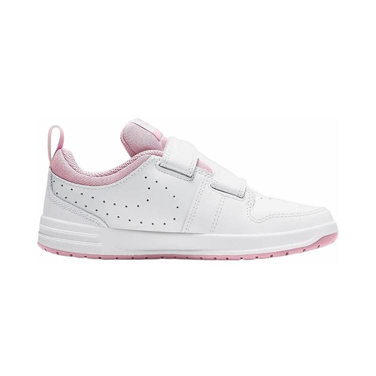 New Nike Pico 5 Slip-Resistant Cushioning Wear-Resistant Low-Top Skateboard Shoes White Pink Children Aged 3-7 Years Old AR4161-105