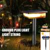LED Solar String Lights Fairy Camping String Lamp Waterproof LED Outdoor Solar Garden Lawm Lights for Party Pergola Backyard