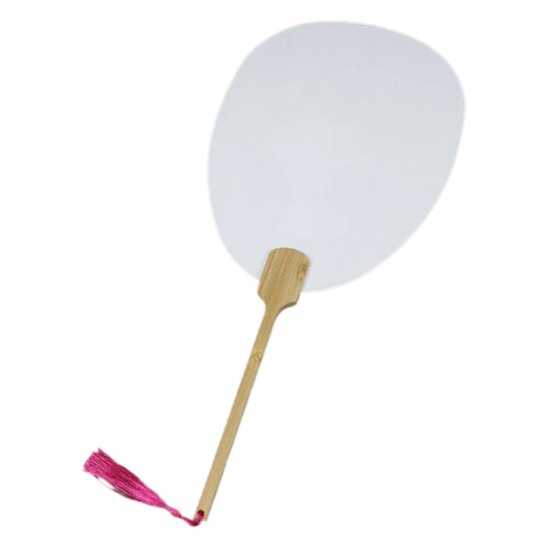 Blank Rice Paper Fan Round Fan Paper Hand Fan Wedding Fan Decorative Painting Fan Blank Fan Kids
