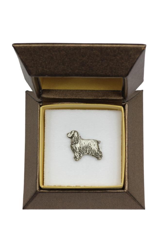Cocker Spaniel Inglês - Broche de Cão em caixa de presente, alfinete elegante, alfinete de lapela para jaqueta da marca Art-Dog