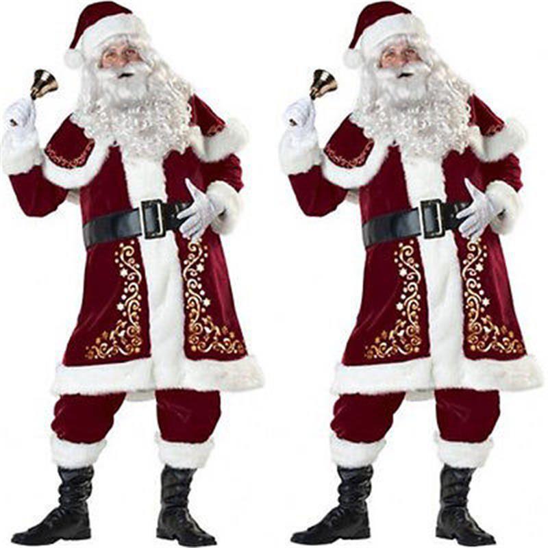 Plush And Cozy Santa Claus Costume Set Perfect For Christmas Festivities And Events