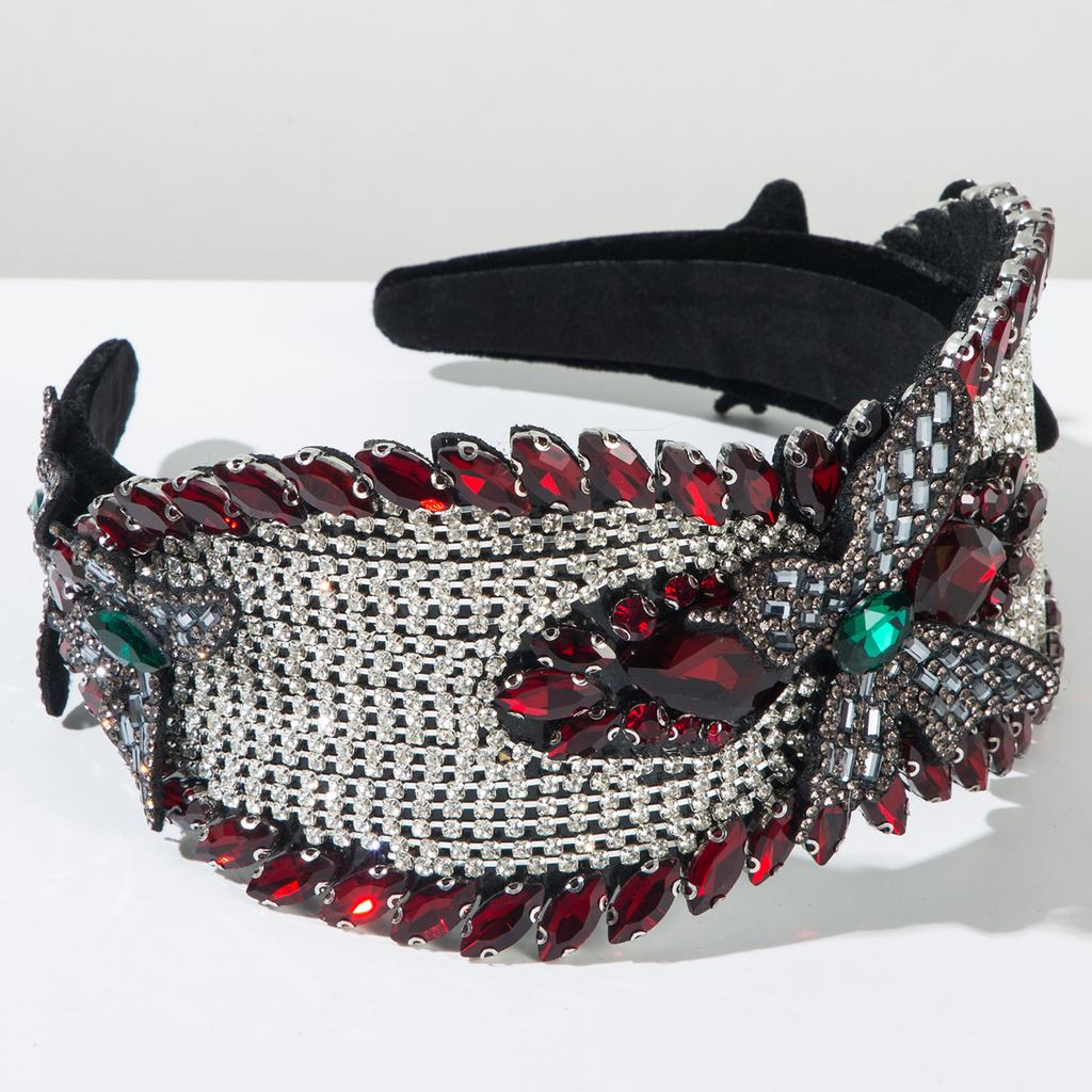 Luxurious 3D Butterfly Headbands Rhinestone Chain Sparkling Hairband Hair Accessories For Women's Party Hair Band Hoop Headwear