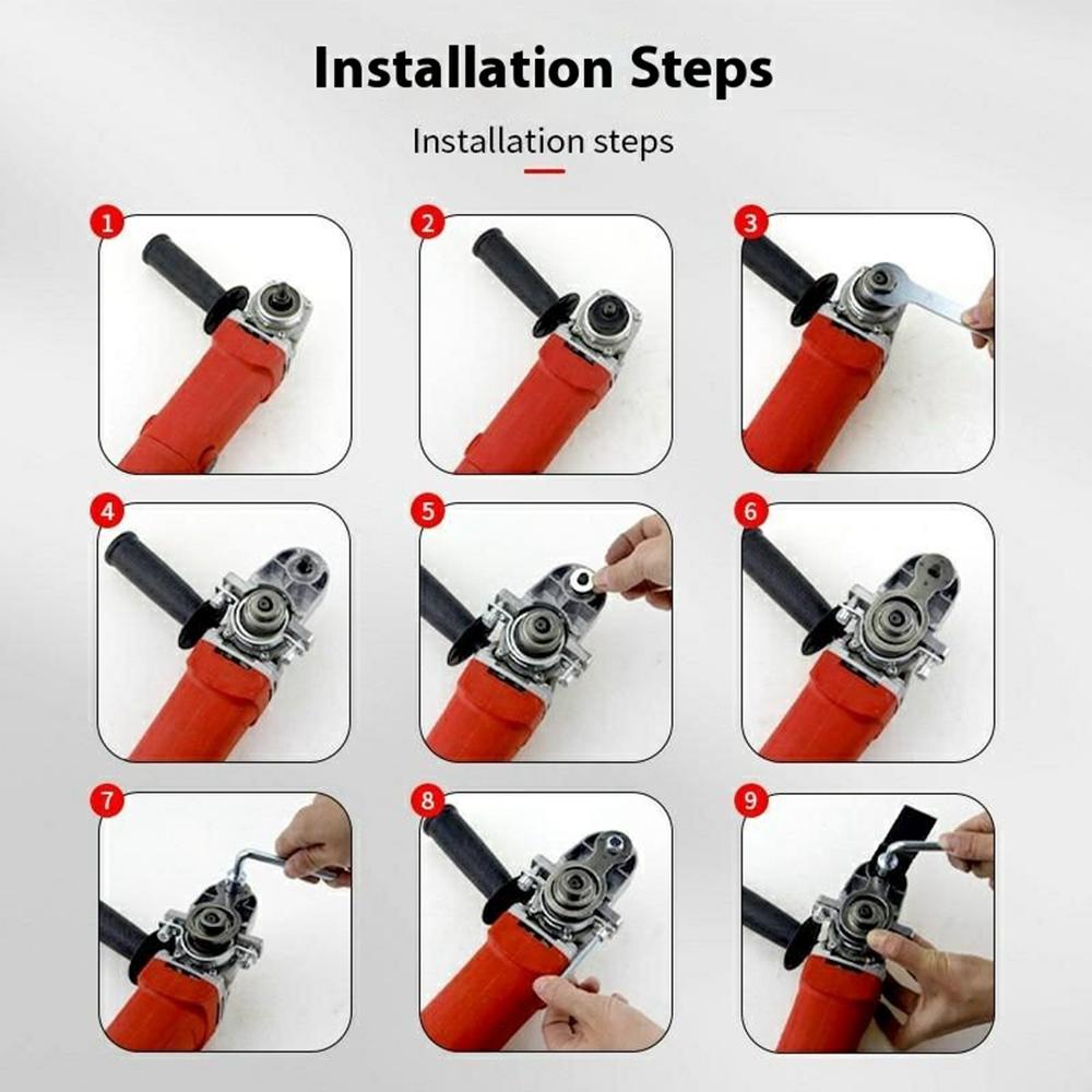 Angle Grinder Multi-Tool Converter Electric Wood Router Trimmer Cutting Machine Attachment M10 Standard Set