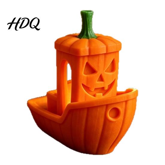 Long-lasting Ghost Figure 3D Printed Ghost/Pumpkin Boat Figurine Creative Ornament Mini Pumpkin Ornament Desktop Decoration Fun Gift for