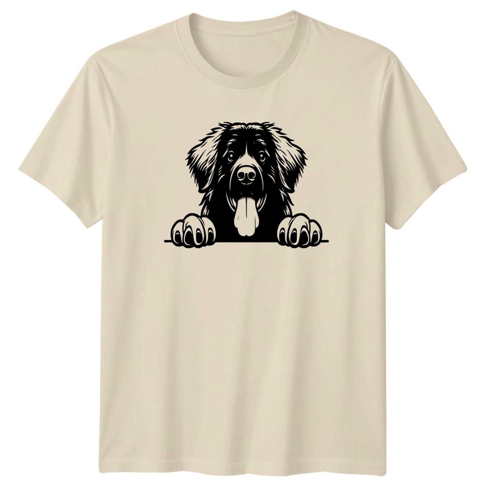 Peeking Newfoundland Dog Paws Animals Unisex Unisex Graphic Tee Unisex Top