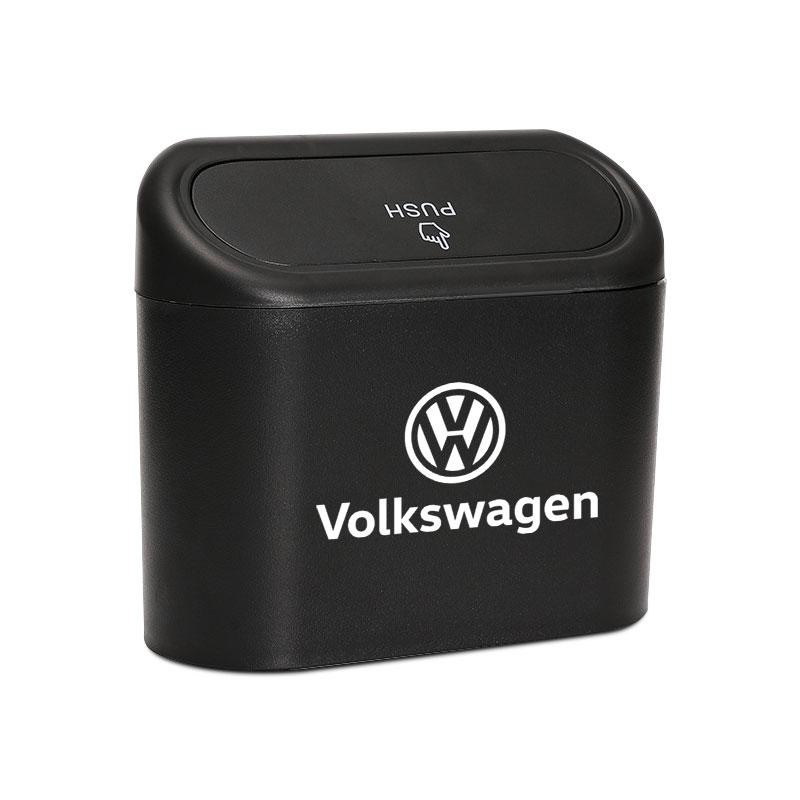 Car Vehicle Case Storage Box Black ABS Square Pressing Trash Can For Volkswagen B5 B6 B7 T4 T5 Golf 4 5 6 7 Polo Passat Tiguan Jetta Gol