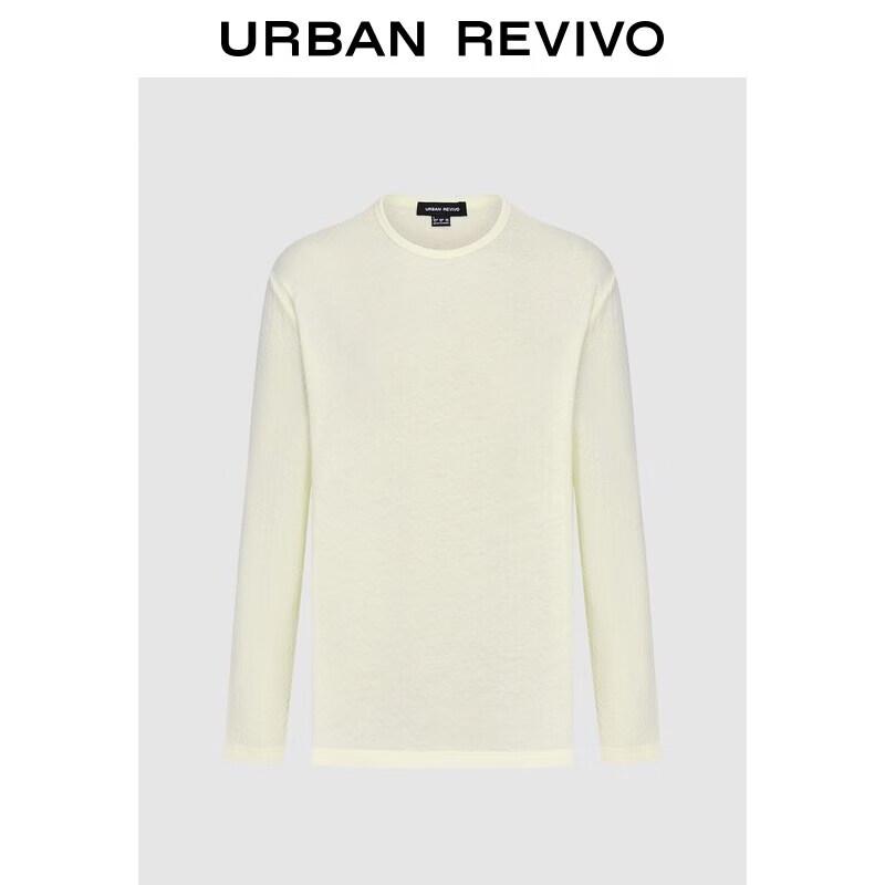 UR Spring 2026 Men's Minimalist Textured Crew Neck T-Shirt