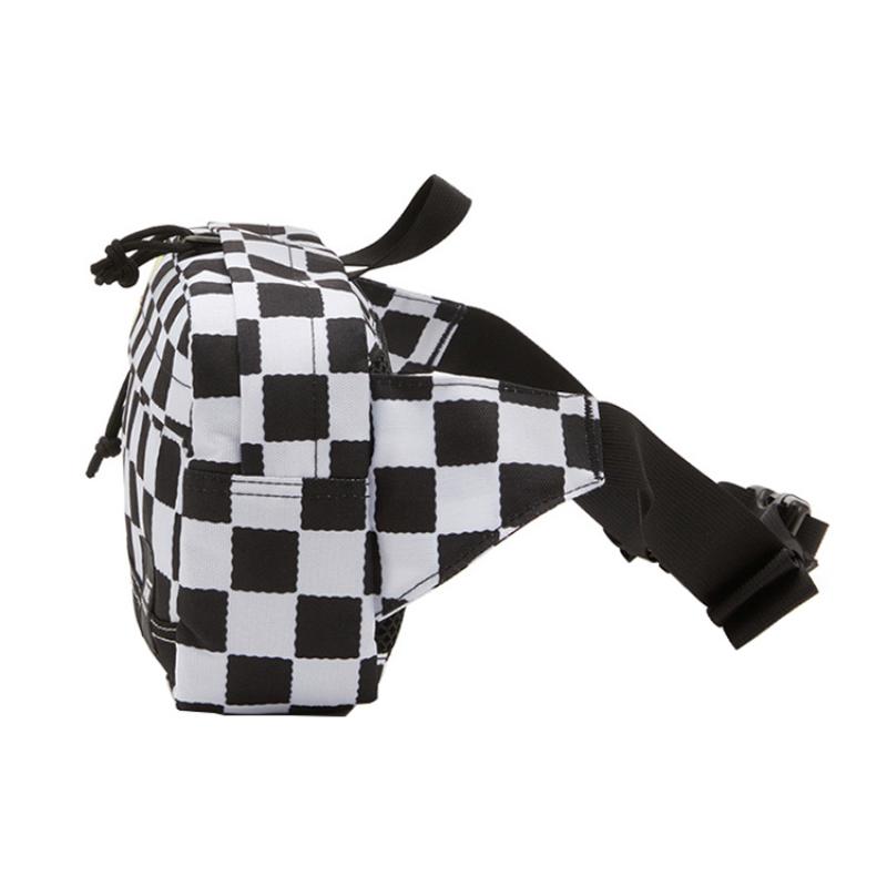 Vans SpongeBob, Collaboration Nylon Sling Bag, Fanny Pack Unisex Black White Vans VN0A4RWYQ7Y