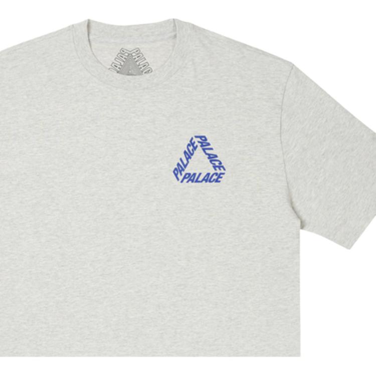 Palace P-3 Outline T-Shirt Grey Marl Unisex Tops P26TS193