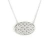 Les Trésors De Lily [L7422] - White 'Sissi' Silver Necklace