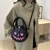 PU Pumpkin Shape Bag Skull Ghost Handbag Simple Halloween Shoulder Bag  Storage