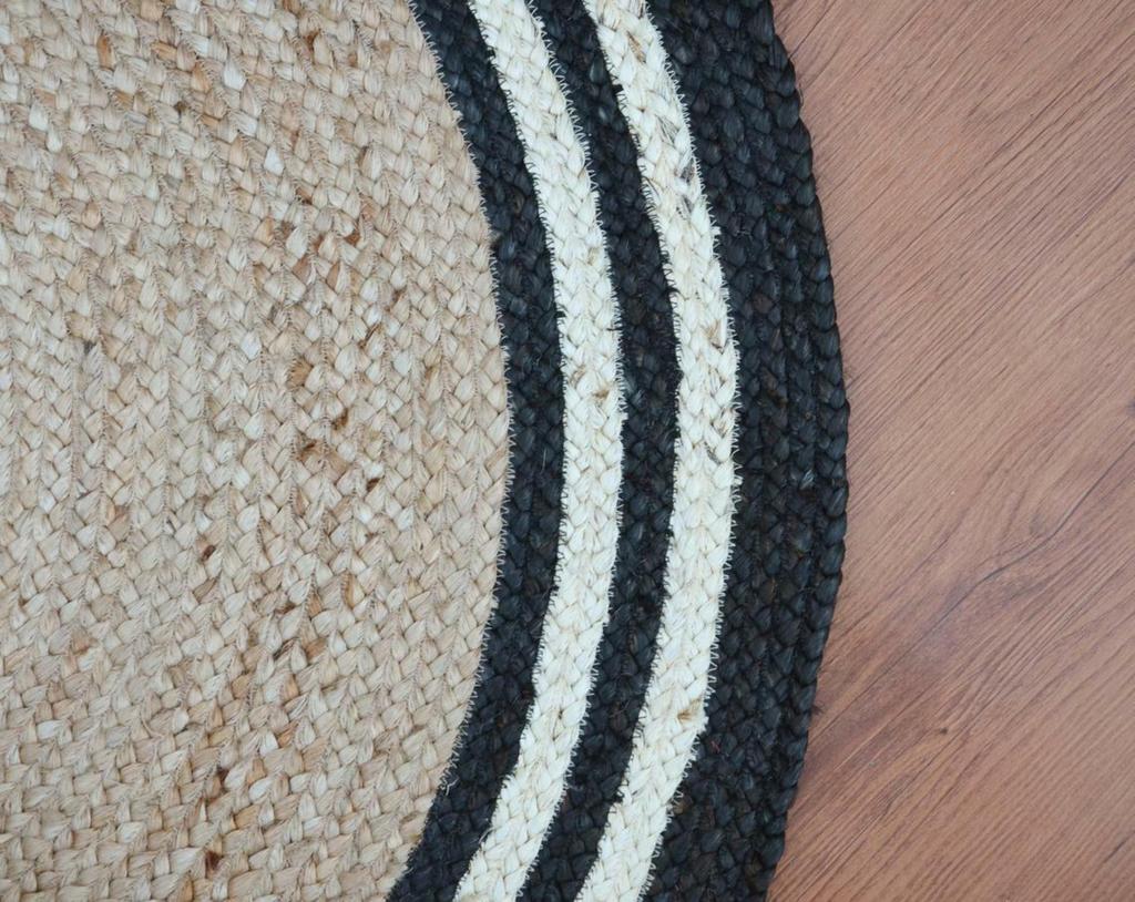 Jute Rug Round Handmade Natural Rug for Any Space Look Rustik Decor For Any Space