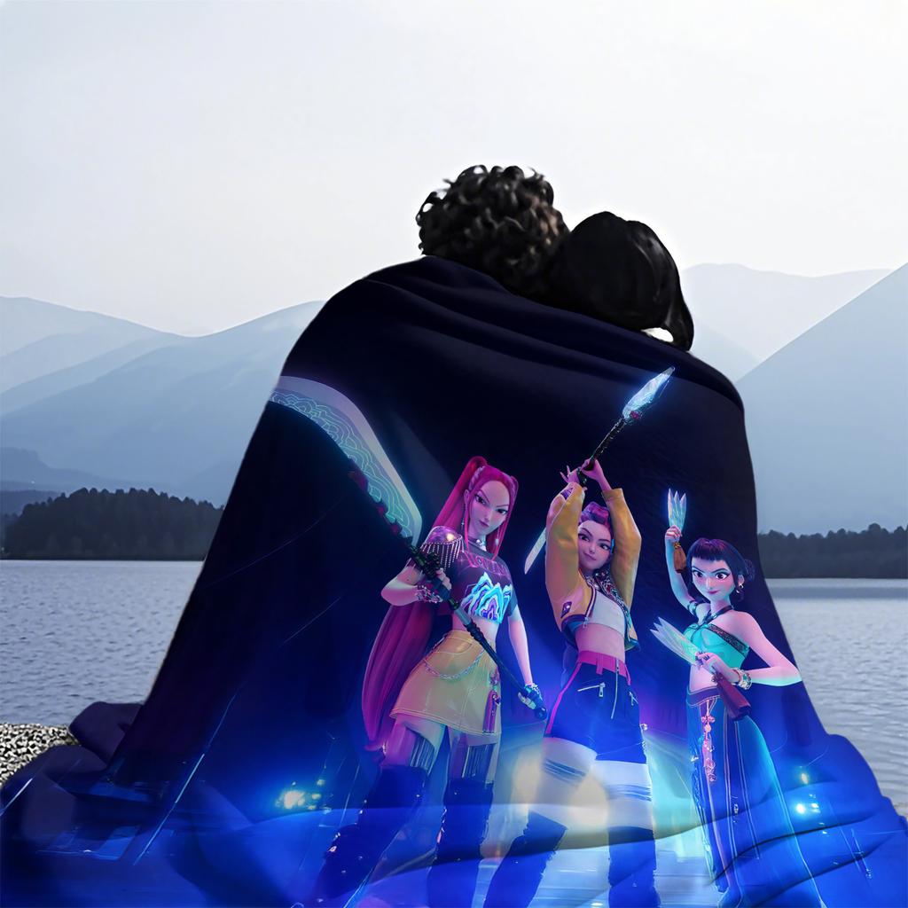 K-Pop Demon Hunters Blanket Super Warm Comfortable Flannel Throw Blanket Fan Gifts for Home Leisure Camping Travel