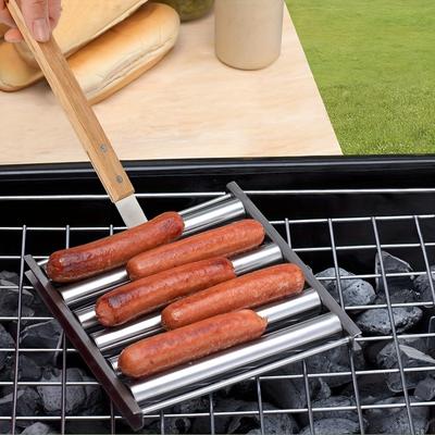 Support à saucisses pour Barbecue, rouleau pour pique-nique, Camping, poêle à Hot-Dog, cuisine domestique, accessoires de cuisson