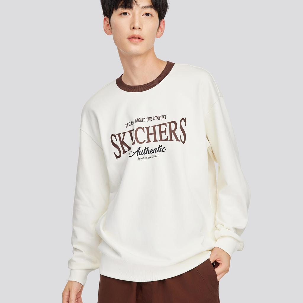Skechers Sweatshirt Men's Marshmallow White L324M049-0074