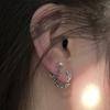 Niche High-end Multi-ear Hole Ear Buckle Women's Retro Rose Flower Design Commuter Back-to-school Ambience Fashion Daily Jewelry