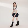 LUSON Girls' Xinjiang Cotton Short Sleeve T-Shirt