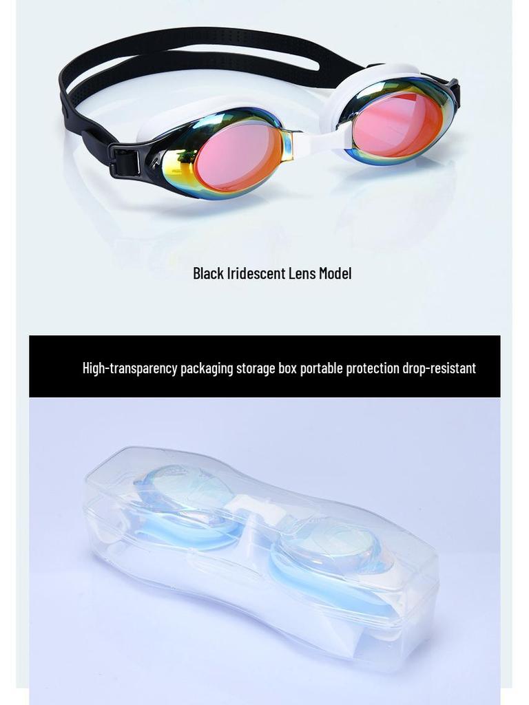 High-Definition Silicone Swimming Goggles for Adults - Waterproof, Professional Outdoor Eye Protection Swim Gear for Men and Women