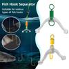 Fishing Hook Separator Anti Tangle Boom Green Silicone Bifurcator High Elastic Subline Splitter Lure Rigging Accessories Tool