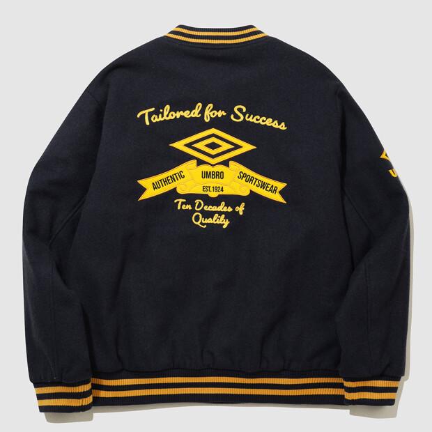 Umbro Hbl Royal College Premium Varsity Jacket Navy (Uq321Cpj98)