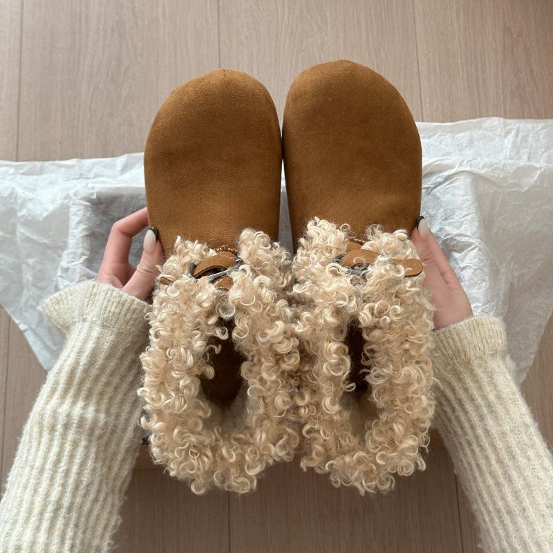 Women's large size soft elastic winter warm cold padded snow boots non-slip wear outdoor leisure sports cotton boots