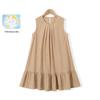 Montagut Girls' Summer Solid Color Cotton Vest Dress