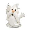 Halloween Resin Nisse Statue Liten Nisse Spøkelse Figur Halloween Tegneserie Stående Spøkelse Ornament for Hjemmekontordekor