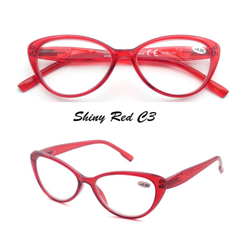 Women Vintage Reading Glasses Cat Eye Reader Stylish Eyeglass Ladie Presbyopic Dioprer Frames With Pouch