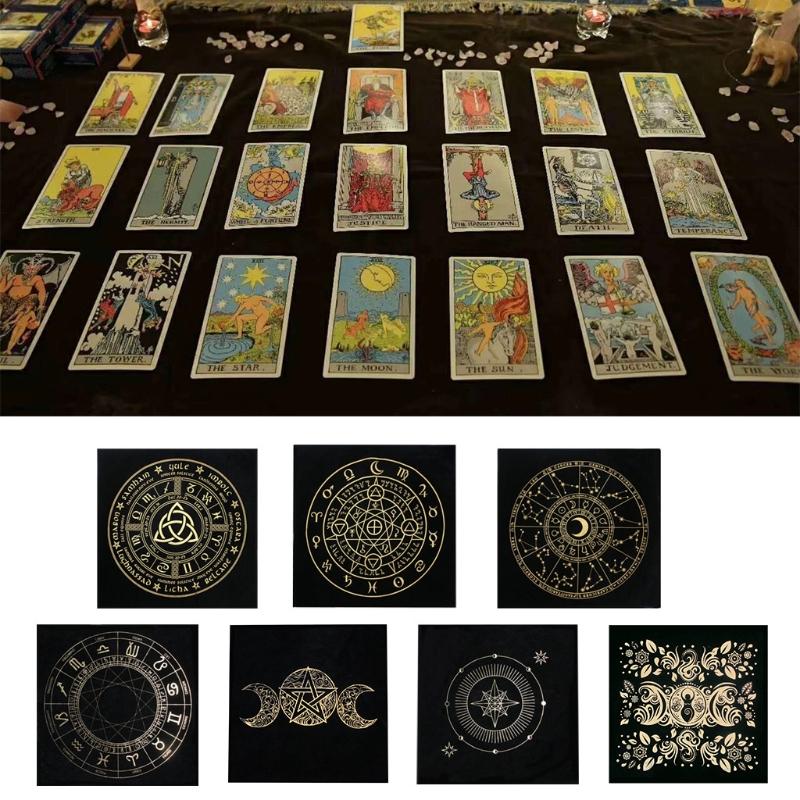 Pendulum Dowsing Divination Table Cloth Astrology Board Game Card Oracles Pad
