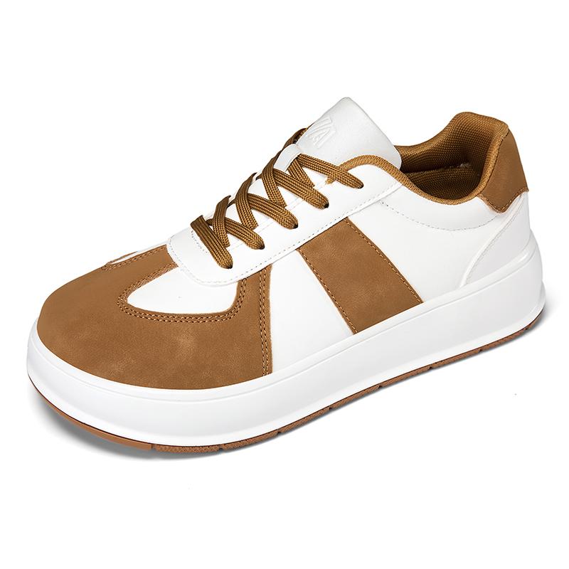 

Чоловіче взуття для ходьби Широкий носок Шкіряні кросівки для чоловіків Для вулиці Нековзкі Великий розмір 48 Зручні Босоніж Класичні Повсякденні Спортивні кросівки 39 жовтий