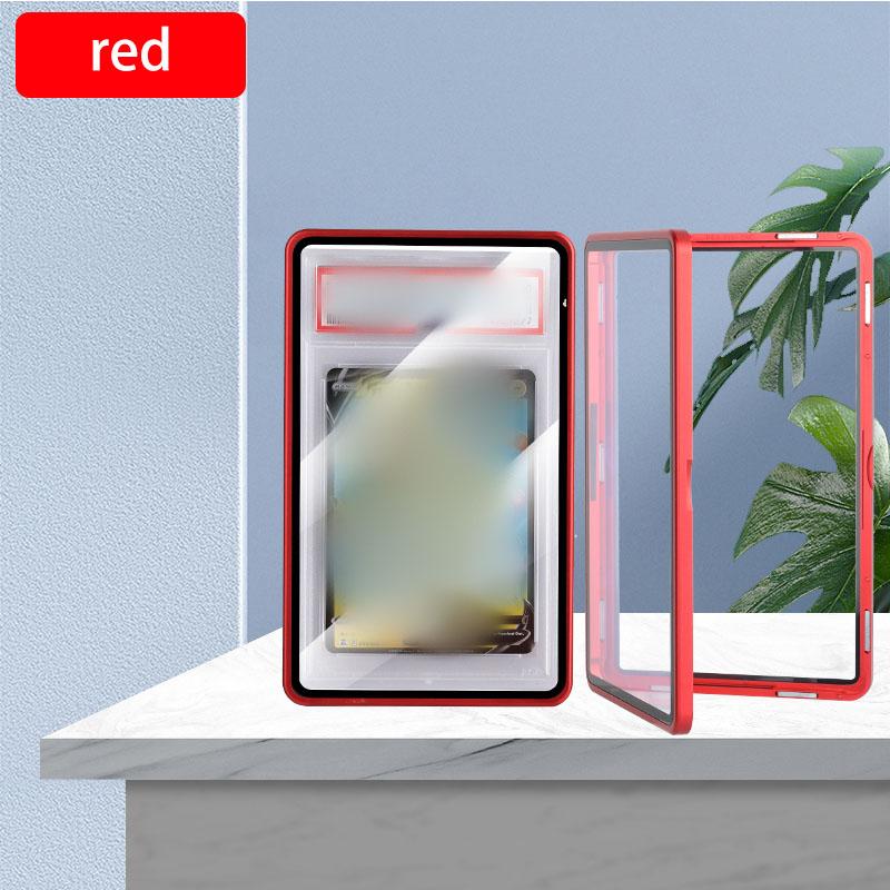 Multicolor Aluminum Alloy Graded Card Protect Cases For Cgc Bgs Graded Cards Scratch Resistant Trading Card Holder