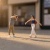 2 Pieces 1/64 Scale Figurine Pair Realistic Detail Table Ornament