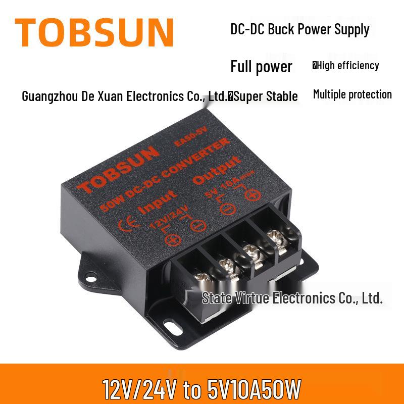 Автомобильный светодиодный экран Преобразователь питания 12В/24В в 5В 10А DC Трансформатор