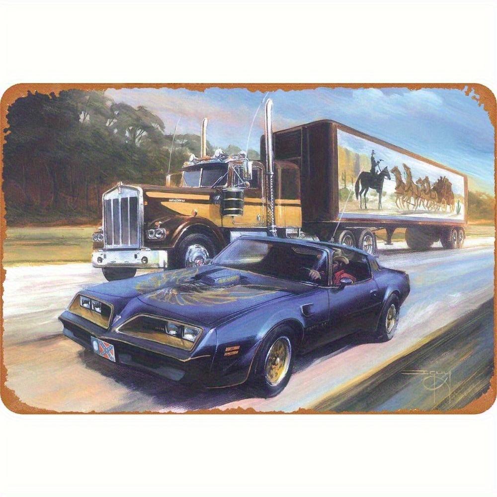 

2D плоский деревянный 30*20 см Смоки и Бандит винтажный знак ретро-постер фильма настенный декор для бара, для мужской пещеры, офиса, гаража, дома простая установка