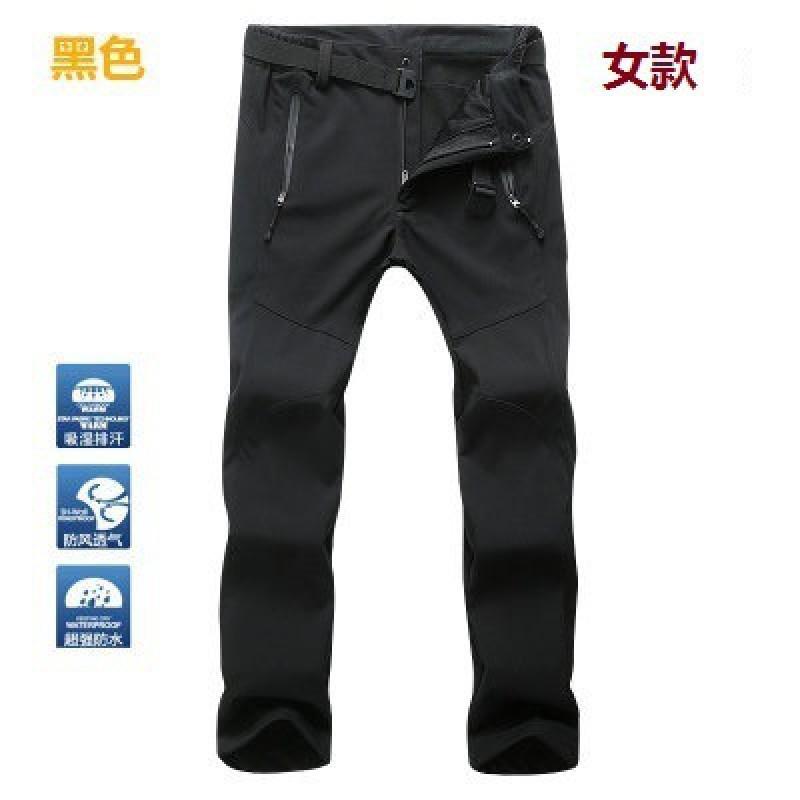 Men Women Softshell Cycling Pants Windproof Waterproof Fleece Lined Thermal Trousers Bike Commute Hiking Outdoor