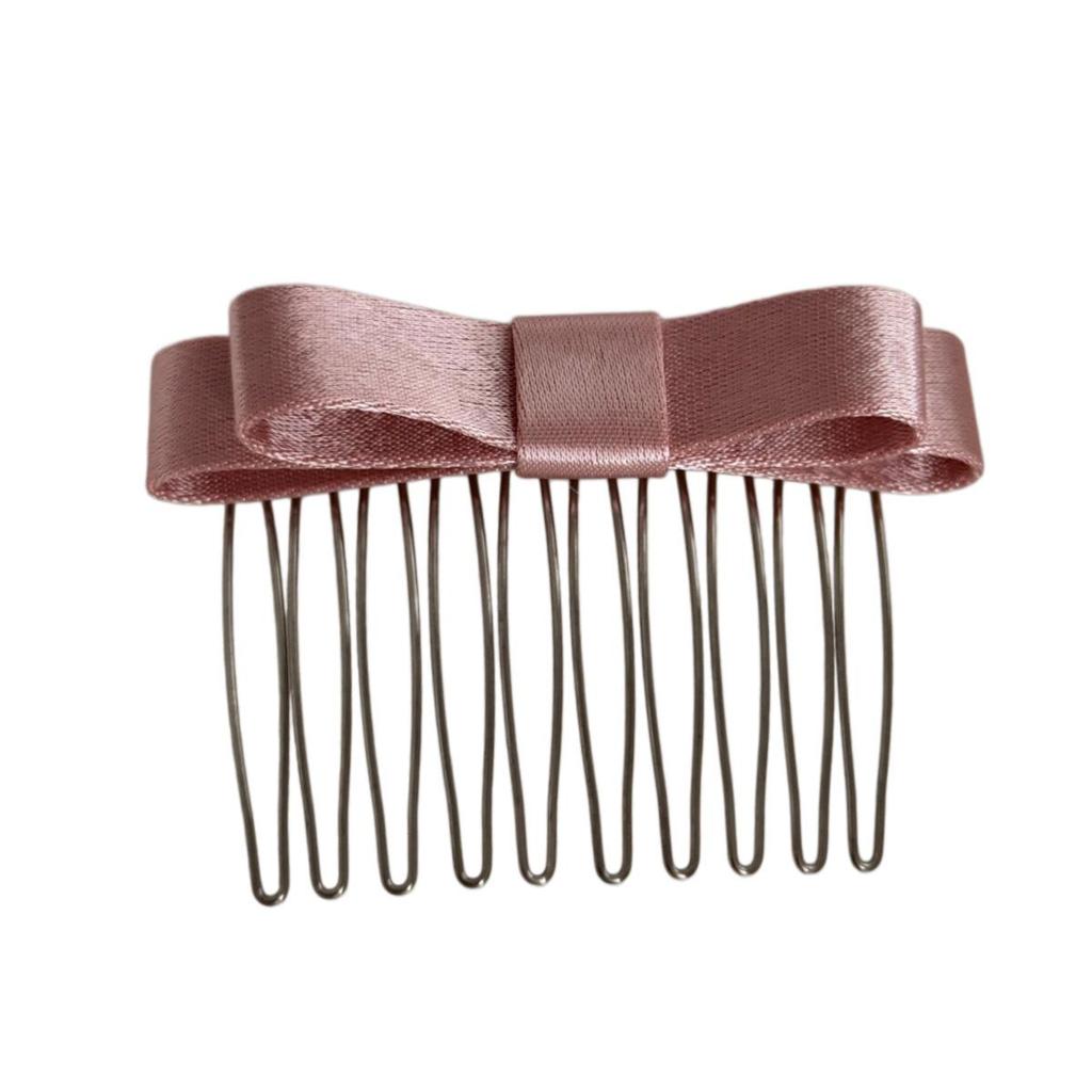 Silk Bow Non-Slip Hairpin Comb – Perfect for Styling Bangs and Shredded Hair.
