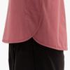 Mizuno Soft Dry Cropped Mauve 32MAC875 Women's T-Shirt (Long Sleeve), Moisture-Wicking, Quick-Drying, Pink,
