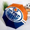 Energetic Oilers Team Spirit Umbrella 8-Frame for Travel, Camping, Casual Lightweight Portable Umbrella, Essential for Every Family Holidays Gift