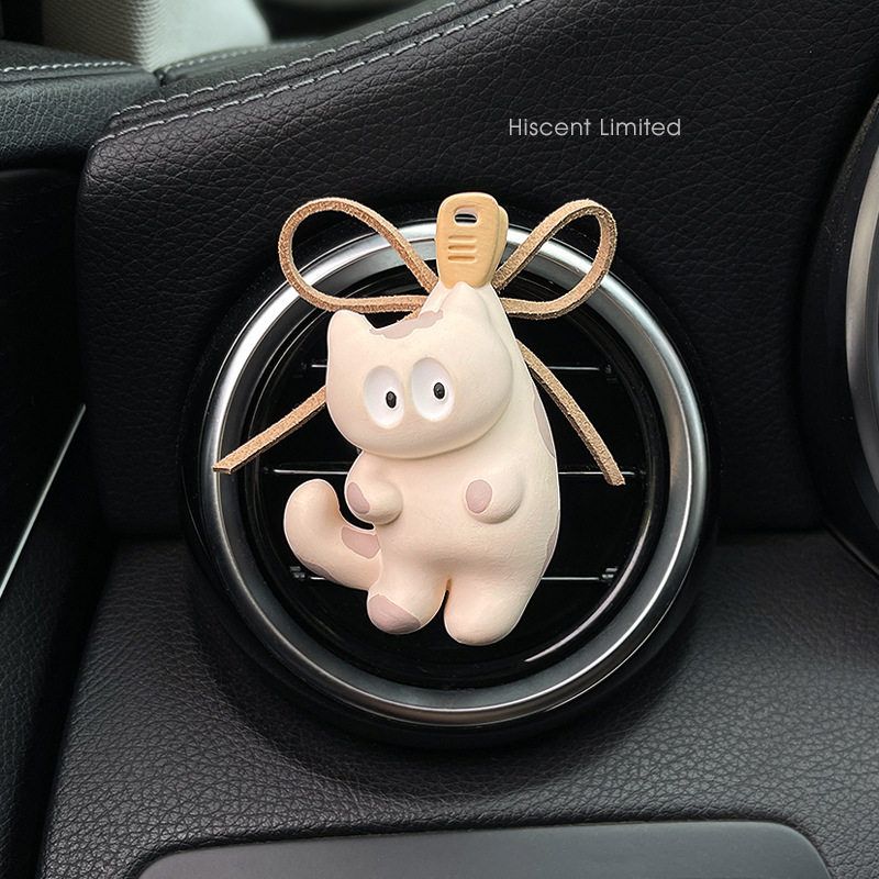 Cute Cat Car Air Freshener Diffuser Stone Car Air Conditioning Vent Decoration Perfume Car Interior Fragrance Ornament