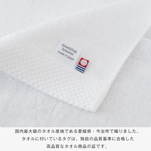 Bloom Imabari Towel Certified Face 3-Piece Set Ciel Hotel Specification Absorbent Quick-Dry Room Drying 100 Cotton Made Japan (Assortment 1)