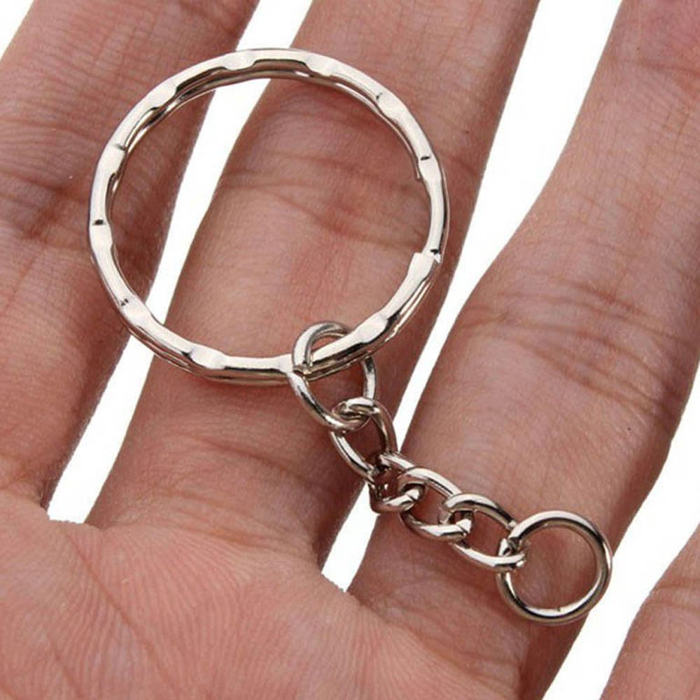 25mm NEW Split Ring DIY Keychain Keyring Short Chain Key Fob