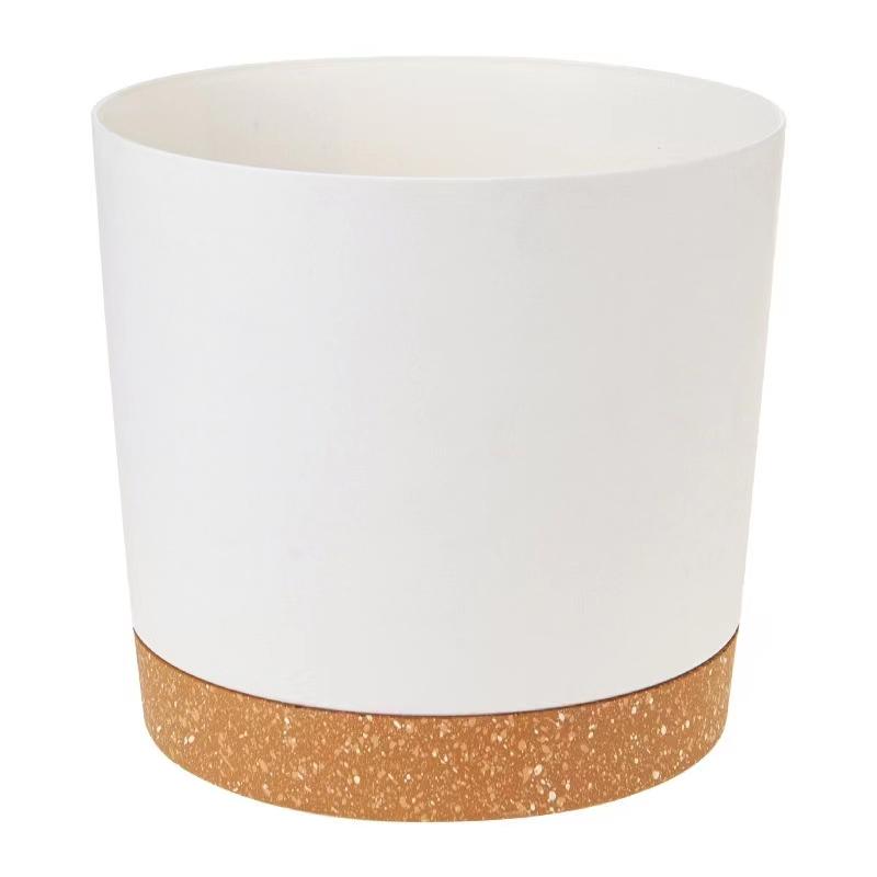 

ГОРШКИ для растений, легкие большие ГОРШКИ для комнатных и уличных растений, большие пластиковые ГОРШКИ с дренажем 4.7 inch белый