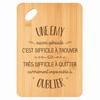 Cutting Board An Equally Awesome Emy - Bamboo Appetizer Tray Engraved Gift for Woman Kitchen Barbecue